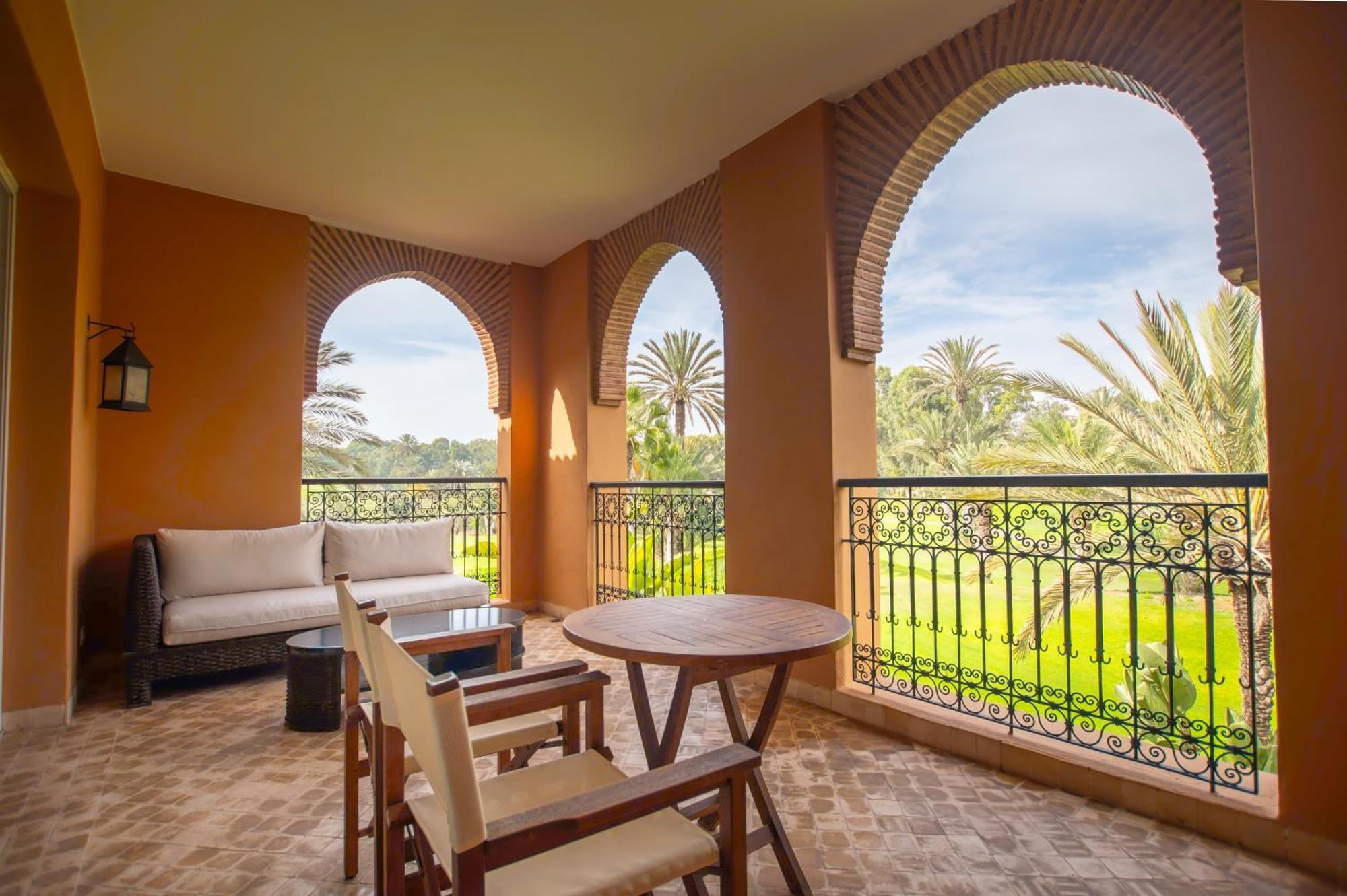 Tikida Golf Palace Agadir Exterior photo A balcony at the Royal Mirage Hotel